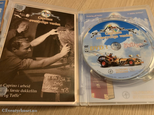 Ivo Caprino. Flåklypa Grand Prix. Caprinos Eventyrlige Verden 1. Dvd Dobbeldisk Med Slipcase Og