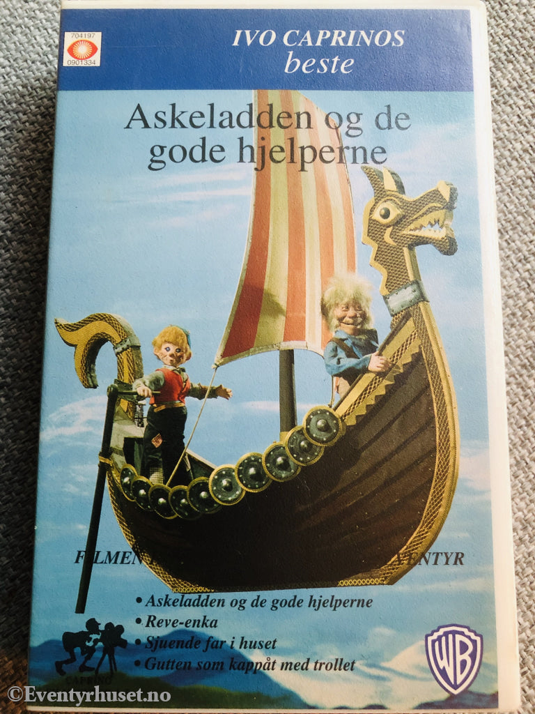 Ivo Caprino´s Beste. Askeladden Og De Gode Hjelperne. Vhs. Vhs