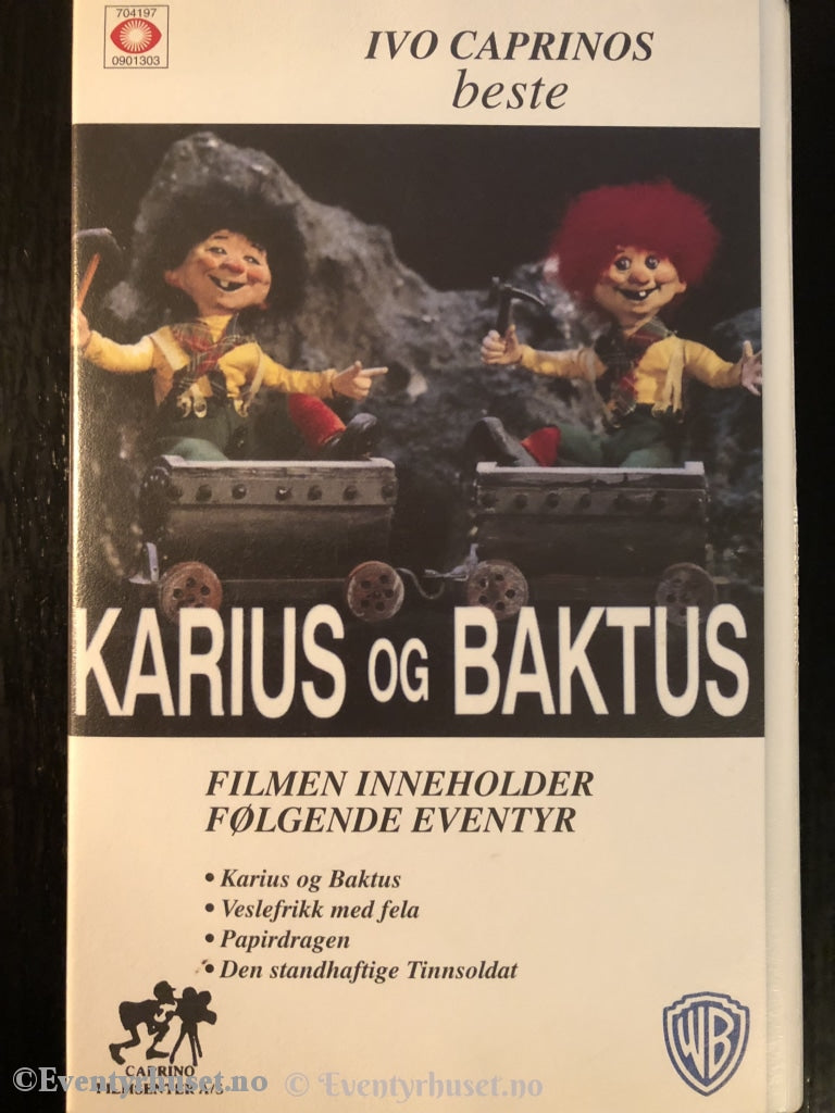 Ivo Caprinos Beste. Karius Og Baktus Med Mer. Vhs. Vhs
