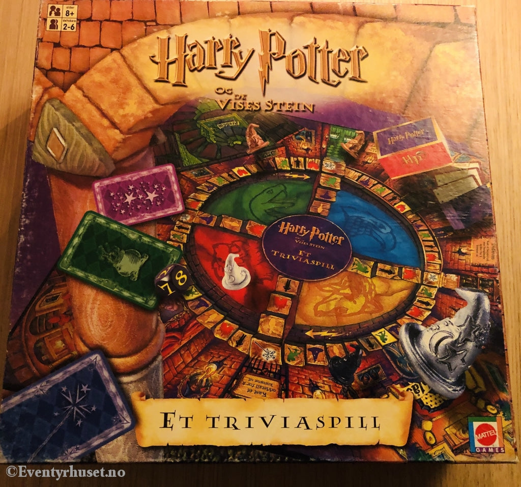 J. K. Rowling. 2001. Harry Potter Og De Vises Stein. Et Triviaspill. Brettspill. Brettspill