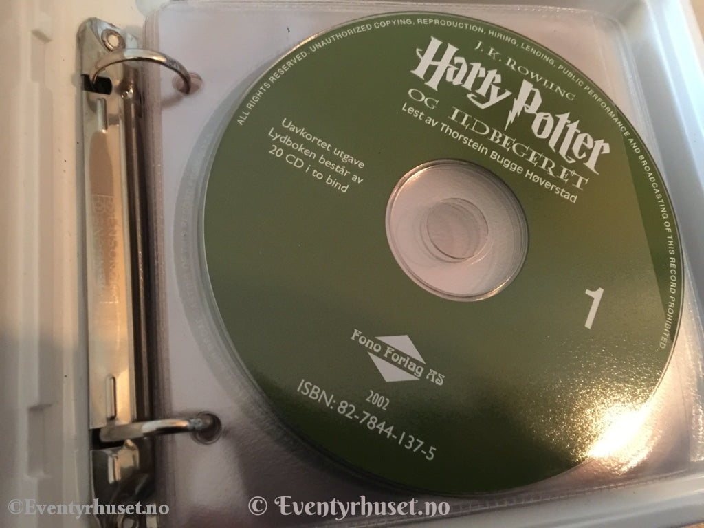 J. K. Rowling. 2002. Harry Potter Og Ildbegeret. Lydbok På 20 X Cd.