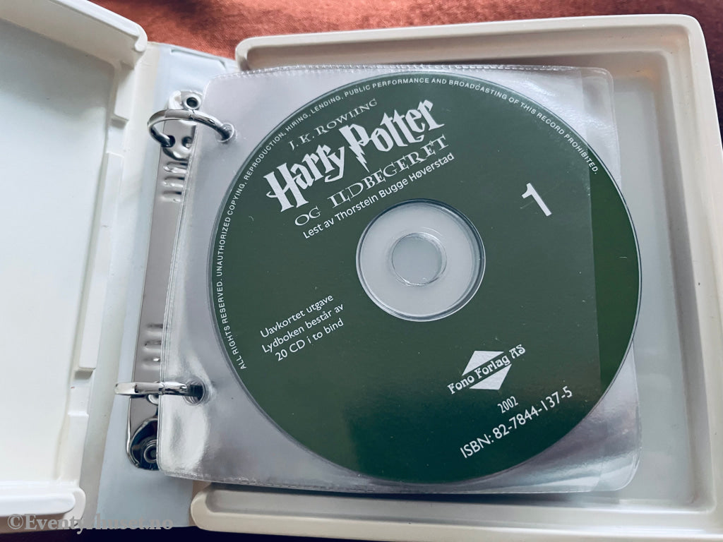 J. K. Rowling. 2002. Harry Potter Og Ildbegeret. Lydbok På 20 X Cd.