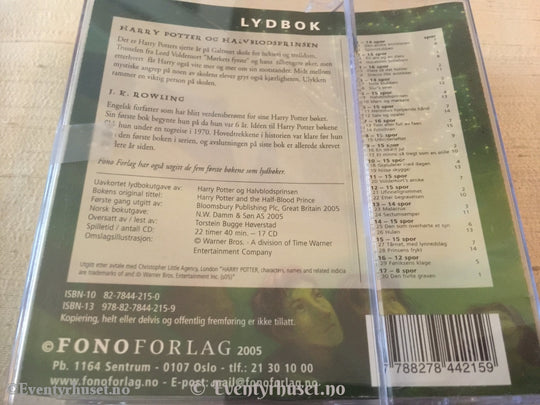 J. K. Rowling. 2005. Harry Potter Og Halvblodsprinsen. Lydbok På 17 X Cd.