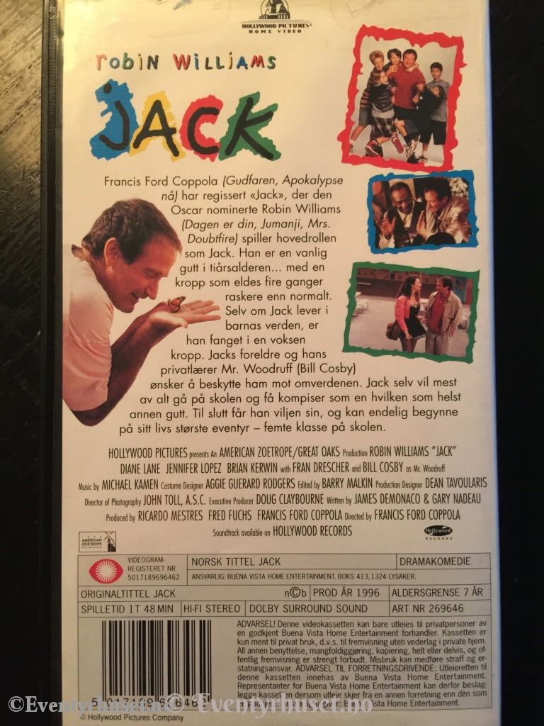 Jack. 1996. Vhs. Vhs