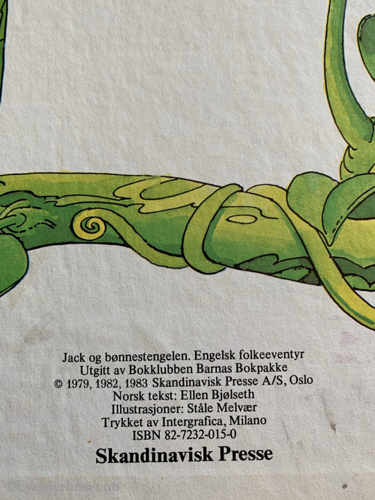 Jack Og Bønnestengelen. 1979/83. Engelsk Folkeeventyr. Eventyrbok