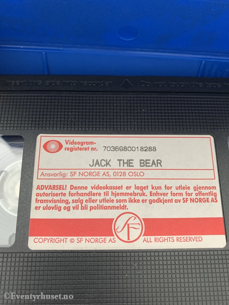 Jack The Bear. 1999. Vhs. Vhs