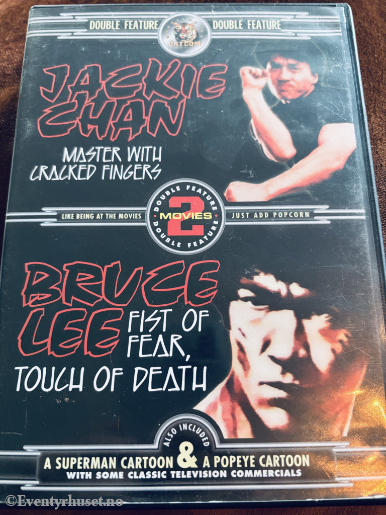 Jackie Chan: Master with Cracked Fingers / Bruce Lee: Fist of Fear, Touch of Death (Double Feature). DVD.
