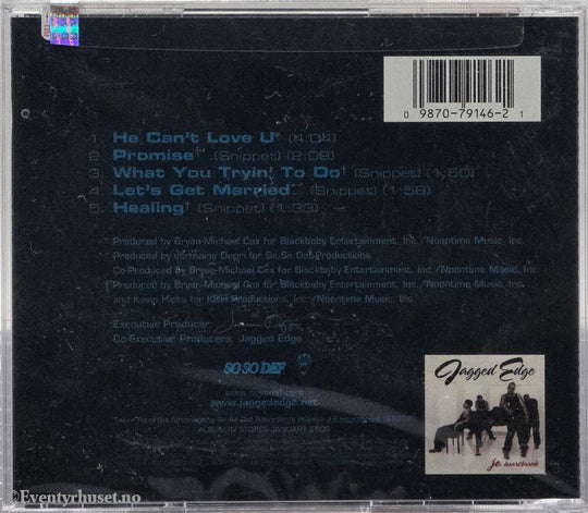 Jagged Edge (1999) "He Can't Love U". CD. Ny i plast!