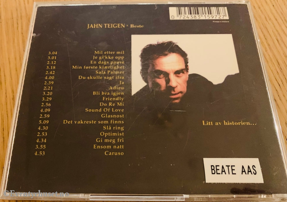 Jahn Teigen Teigens Beste - Litt Av Historien.... 1994. Cd. Cd
