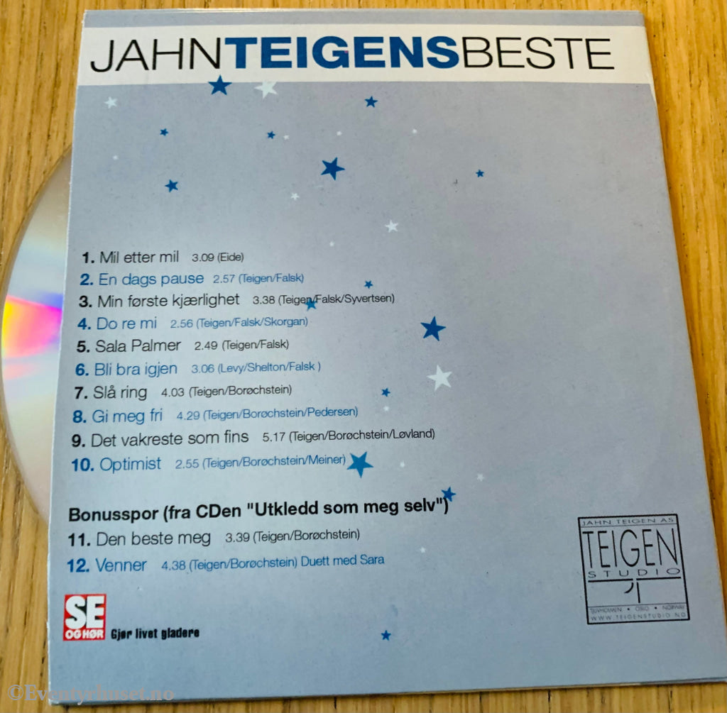 Jahn Teigen’s Beste. Cd Slipcase.