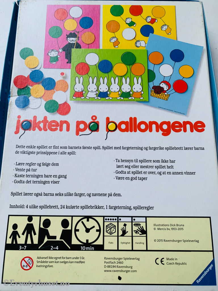 Jakten på ballongene. Brettspill
