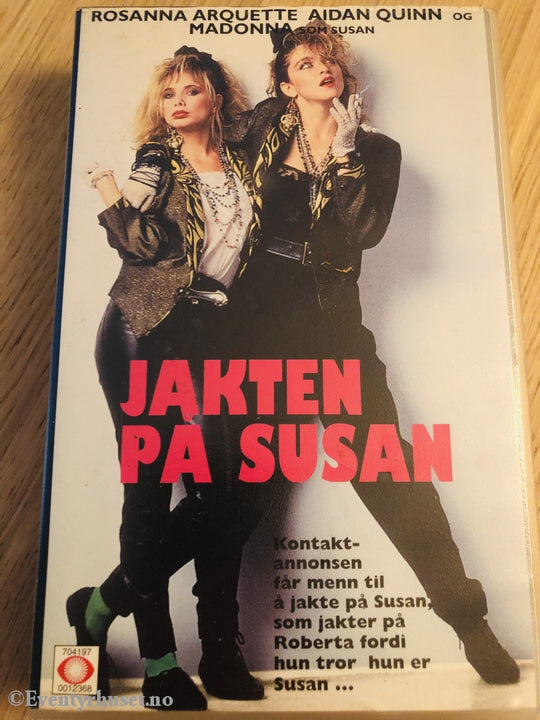 Jakten På Susan. 1985. Vhs. Vhs