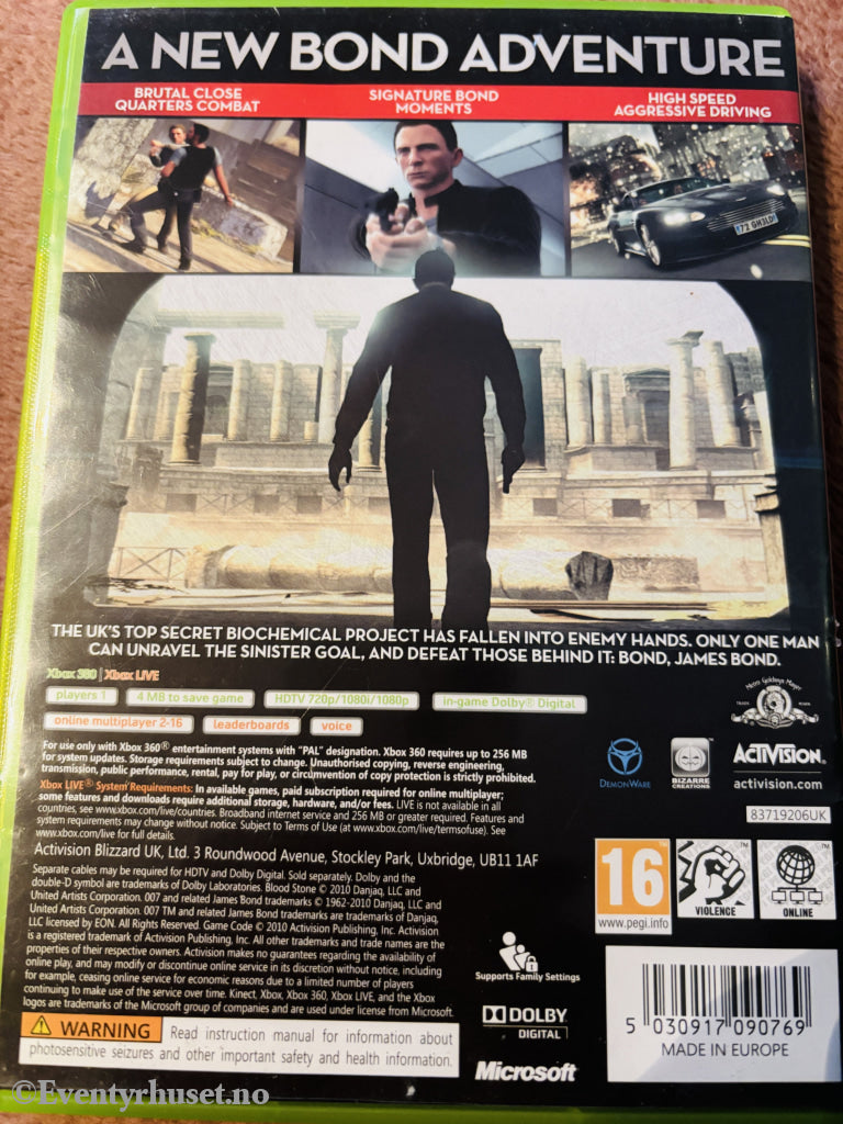 James Bond 007: Blood Stone. Xbox 360.