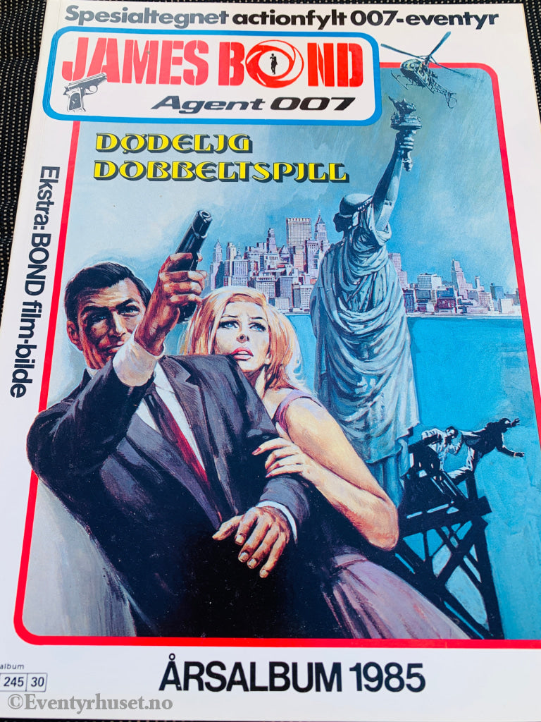 James Bond Agent 007: Dødelig Dobbeltspill - Årsalbum 1985. Tegneseriealbum.