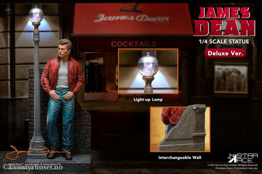 James Dean Superb My Favourite Legend Series Statue 1/4 James Dean (Red jacket) Deluxe Ver. 52 cm Toys