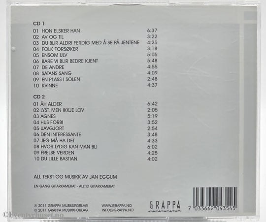 Jan Eggum – Kjærlighet & Ærlighet 3. 2011. Musikk-CD.