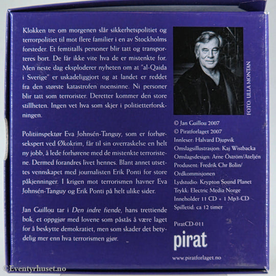 Jan Guillou 2007 Den indre fiende. Lydbok på CD.
