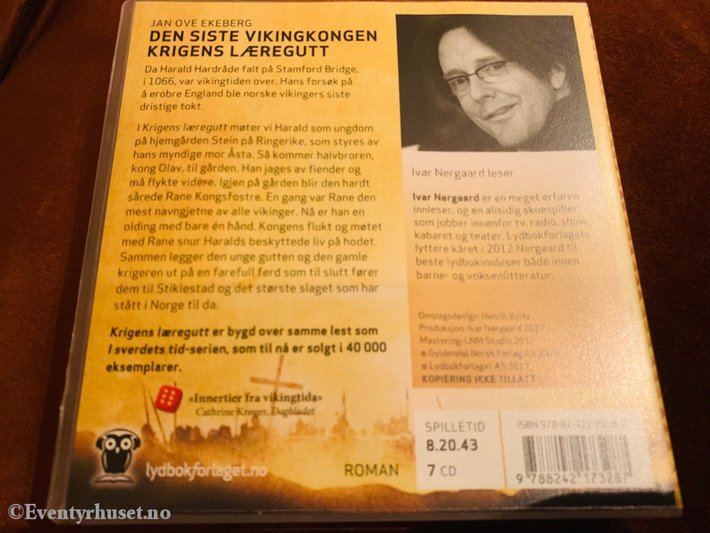 Jan Ove Ekeberg. Den Siste Vikingkongen - Krigens Læregutt. Lydbok På 8 Cd.