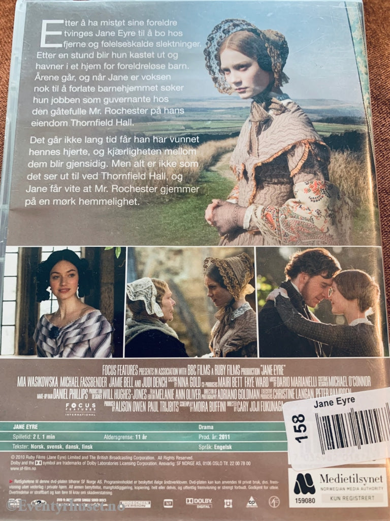 Jane Eyre. 2011. Dvd Leiefilm.