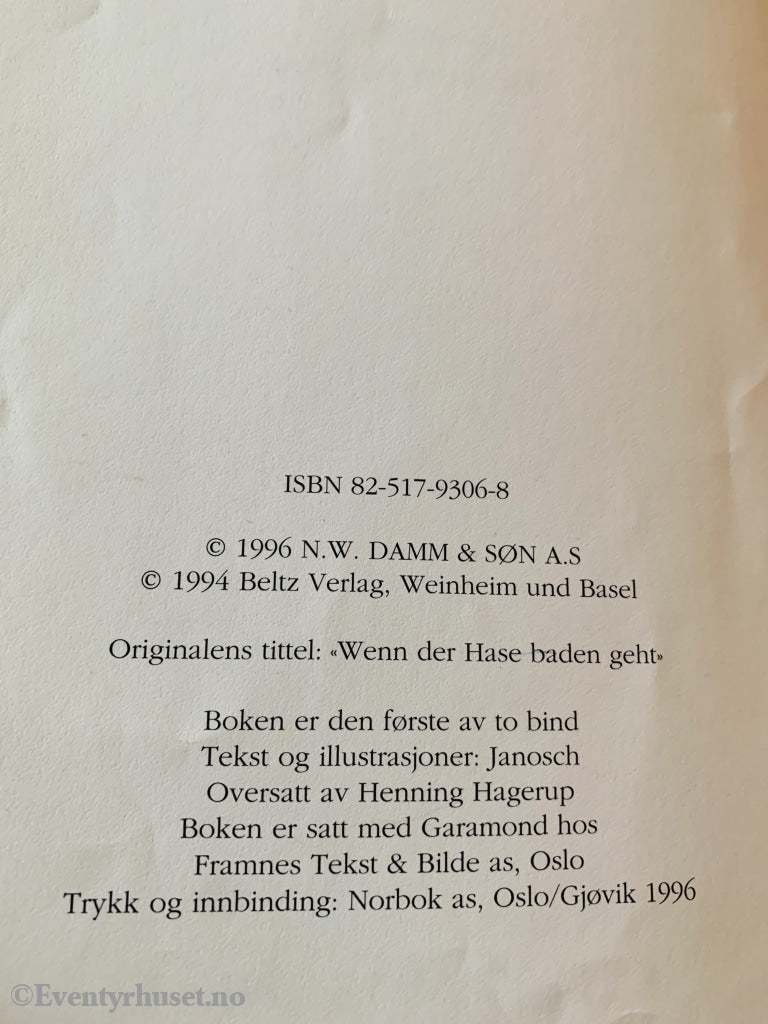 Janosch. 1994/96. Da Haren Gikk For Å Bade Og Andre Fortellinger. Fortelling