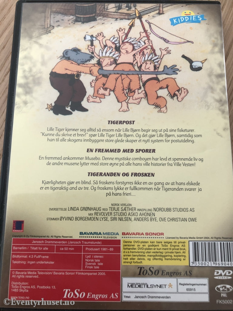 Janosch Drømmeverden 1. 1981-89. Tigerpost. Dvd. Dvd