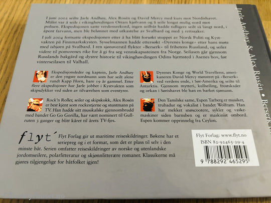 Jarle Andhøy & Alex Rosén. Berserk til Valhall. Bok.
