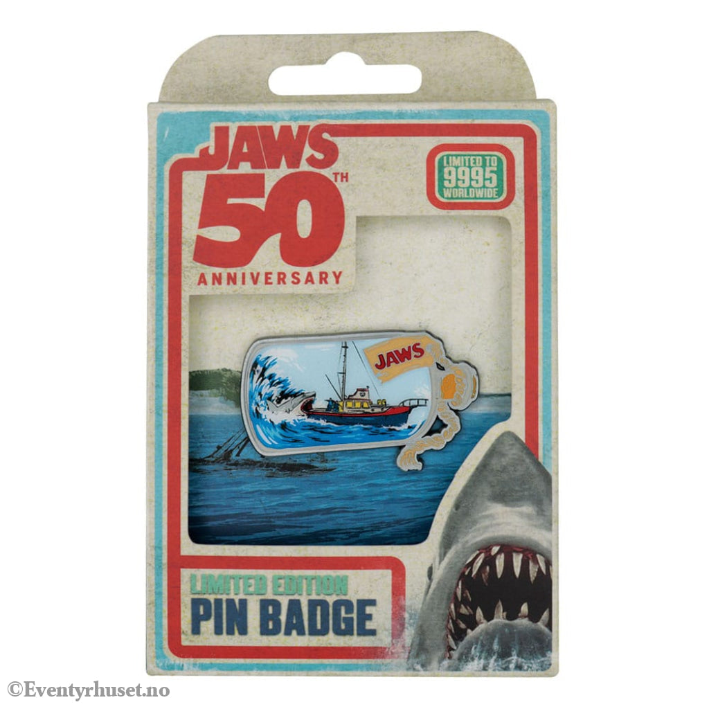Jaws Pin Badge 50th Anniversary Ship in Bottle Fashion & Accessories