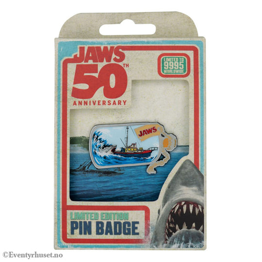 Jaws Pin Badge 50th Anniversary Ship in Bottle Fashion & Accessories