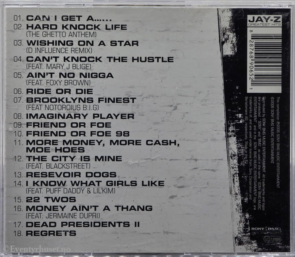 Jay-Z. 2004. Greatest Hits. CD.