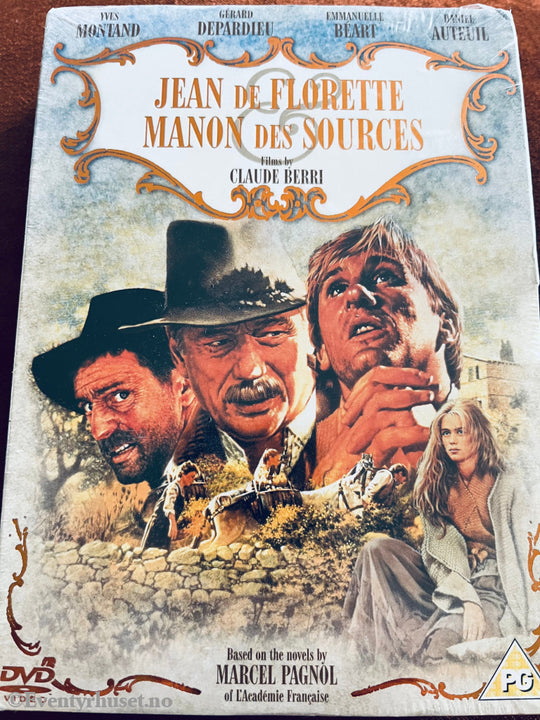 Jean De Florette Manon Des Sources. Dvd Slipcase. Ny I Plast!