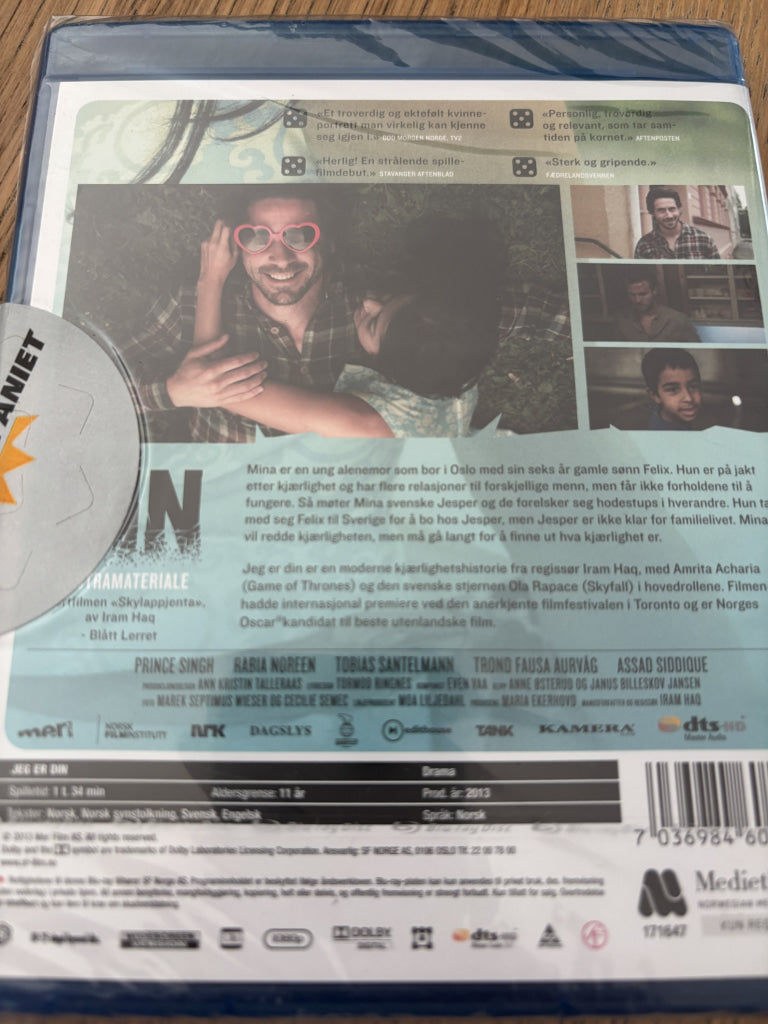 Jeg er din. Blu-ray. Ny i plast!