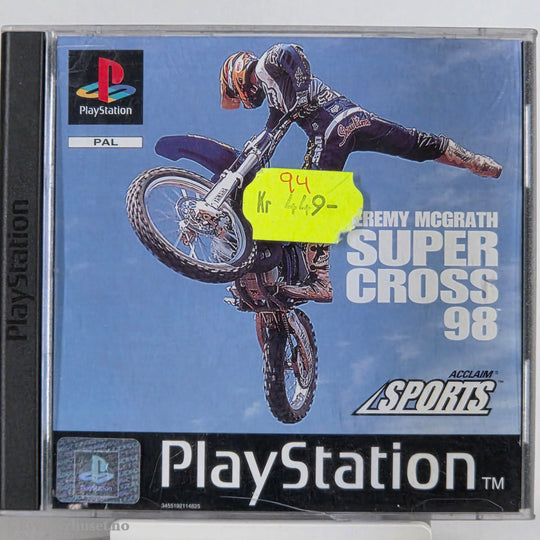 Jeremy McGrath Super Cross 98 . PS1.