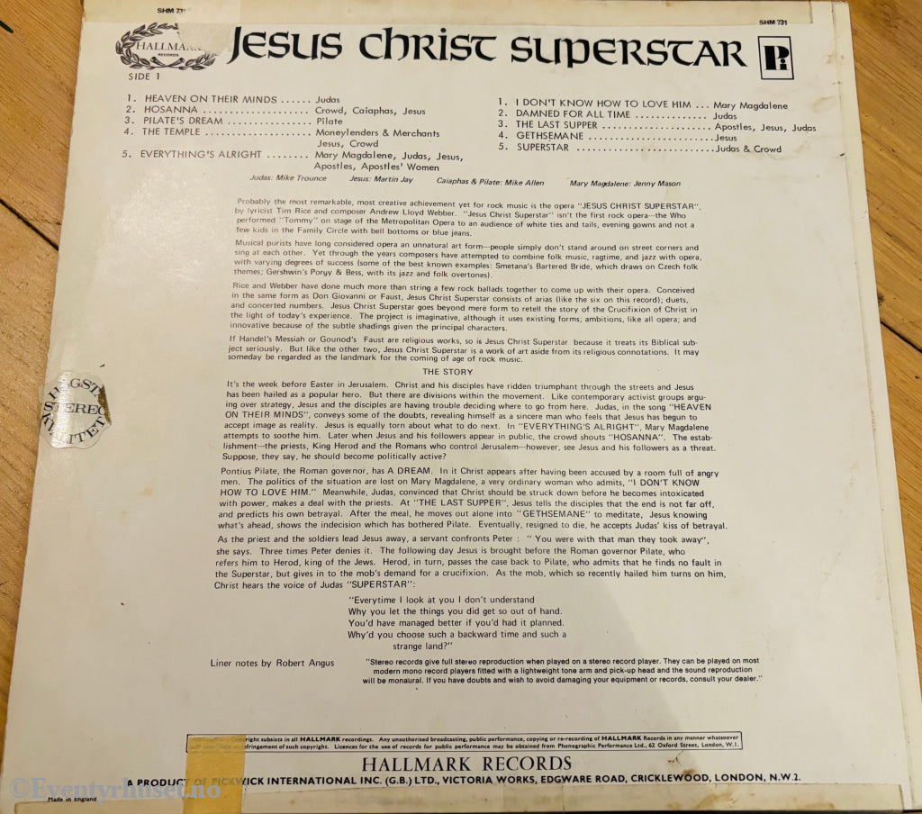 Jesus Christ Superstar LP.