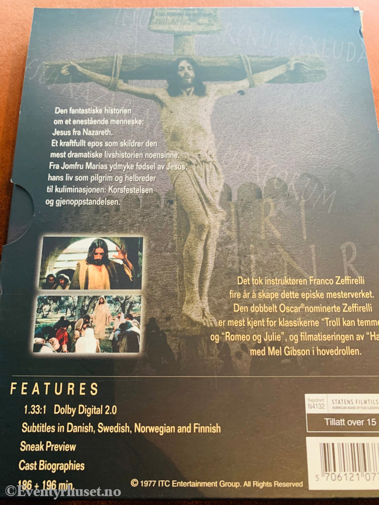 Jesus Of Nazareth. 1977. Dvd Slipcase.