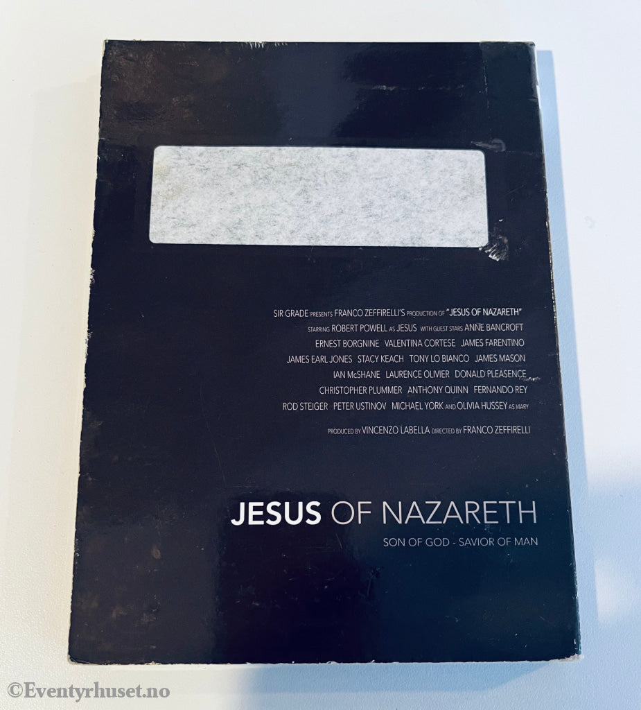 Jesus Of Nazareth. Dvd Slipcase Leiefilm.