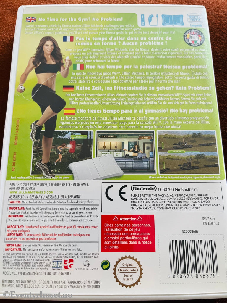 Jillian Michaels - Fitness Ultimatum. Nintendo Wii. Wii