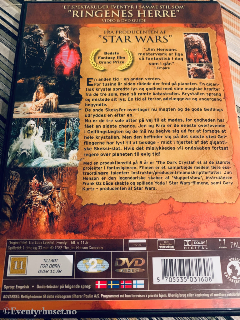 Jim Henson’s Dark Crystal. 1982. Dvd. Dvd