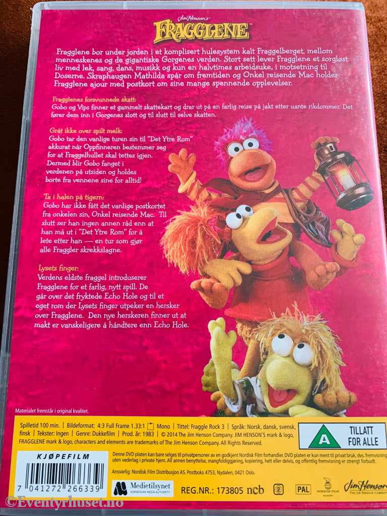 Jim Hensons Fragglene (Fraggle Rock 3). 1983. Dvd. Dvd