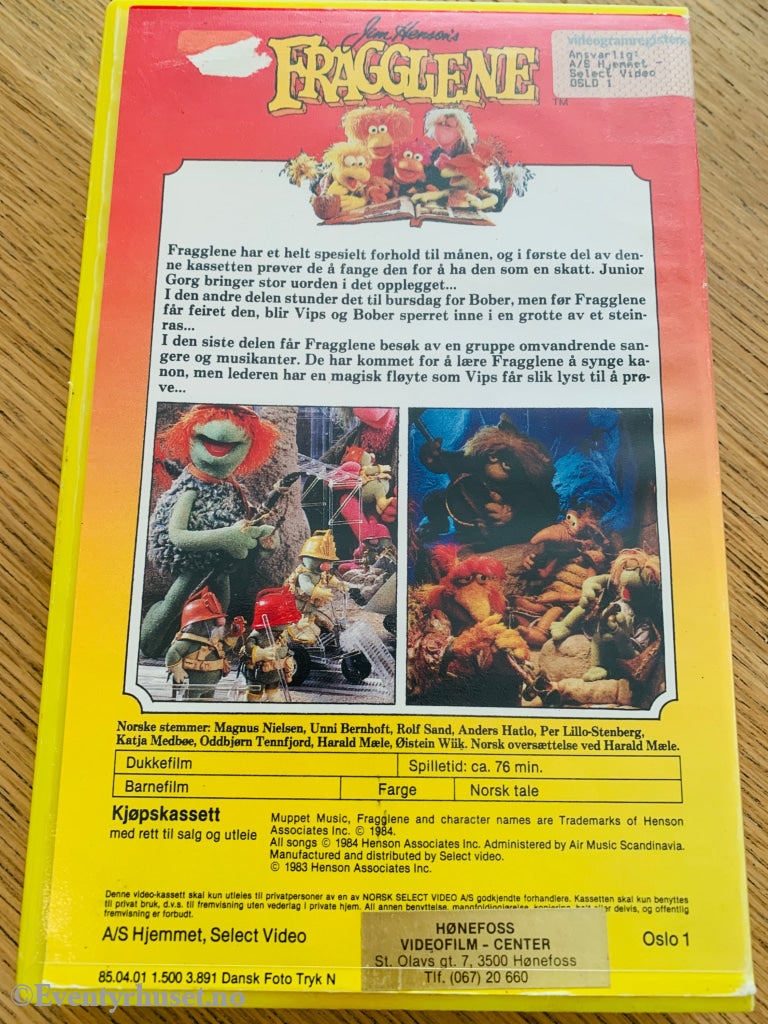 Jim Henson’s Fragglene. Vol. 6. 1984. VHS Big Box. VHS Big Box