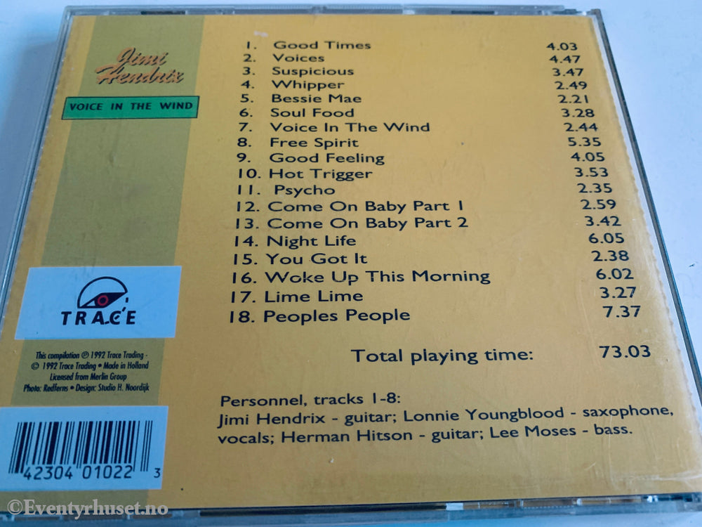Jimi Hendrix 1999. Voice In The Wind. CD singel