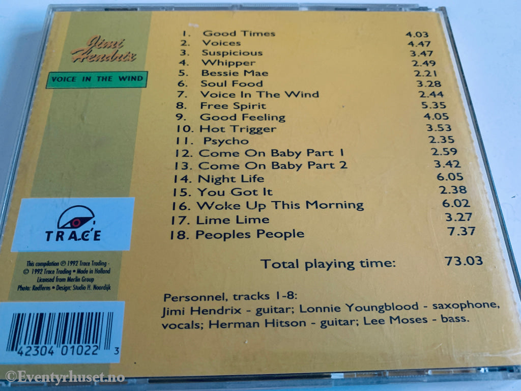 Jimi Hendrix 1999. Voice In The Wind. CD singel