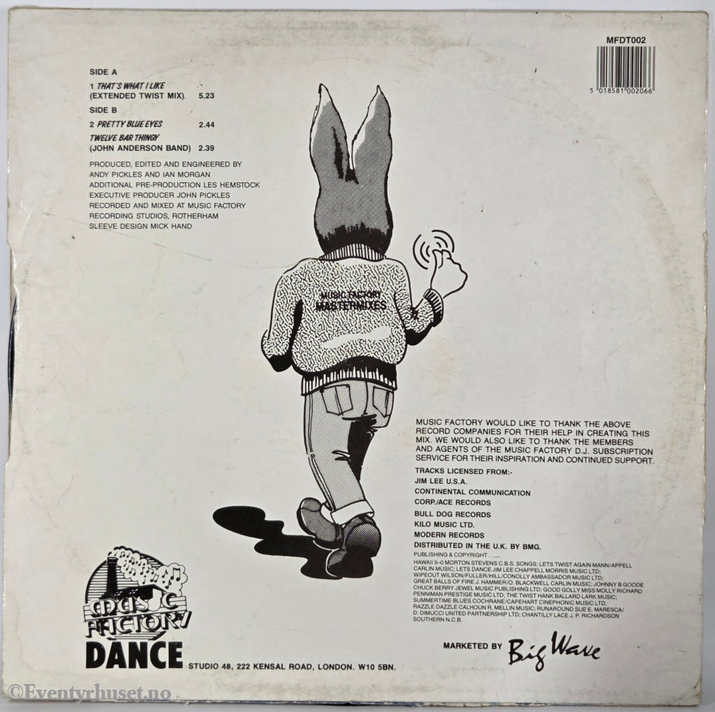 Jive Bunny & The Mastermixers. 1989. That's What I Like . LP.