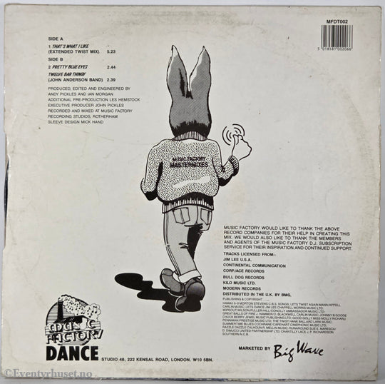 Jive Bunny & The Mastermixers. 1989. That's What I Like . LP.