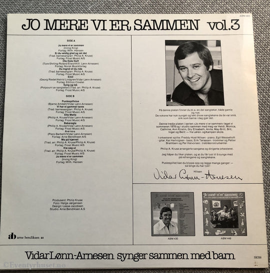 Jo Mere Vi Er Sammen Vol. 3. 1978. Lp. Lp Plate