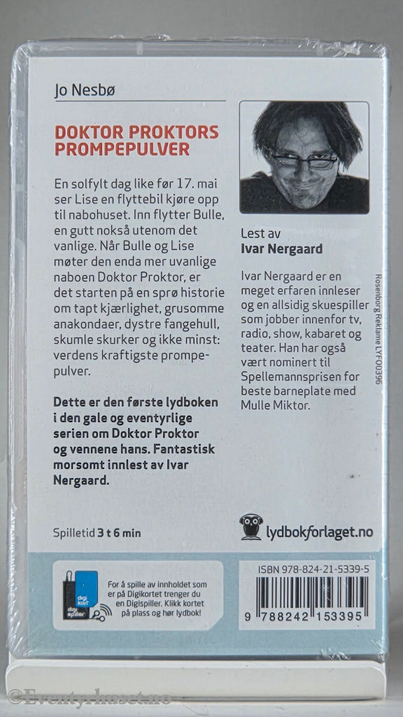 Jo Nesbø (2007). Doktor Proktors prompepulver. Lydbok på digikort. Ny i plast!