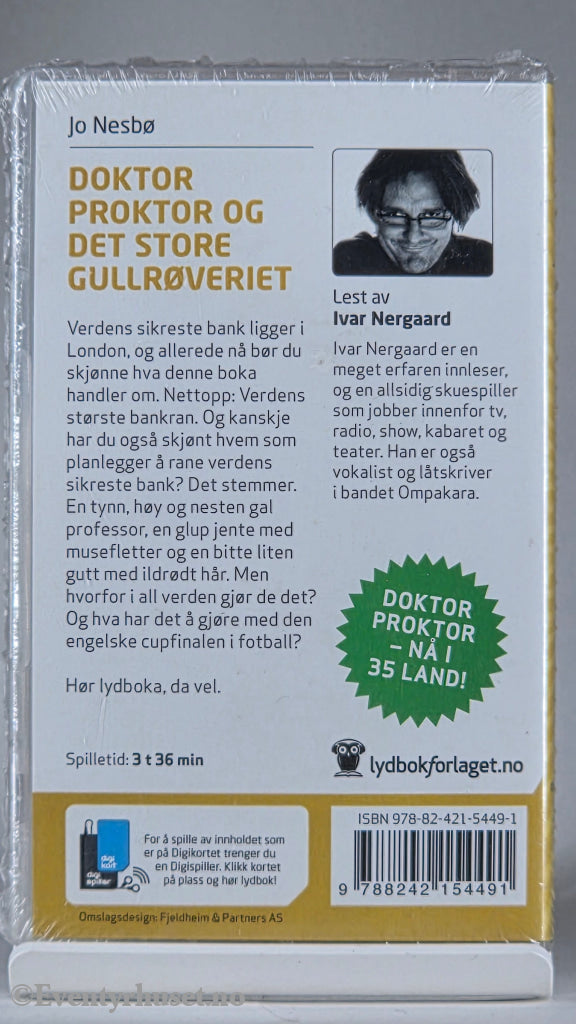 Jo Nesbø (2012). Doktor Proktor og det store gullrøveriet. Lydbok på digikort. Ny i plast!