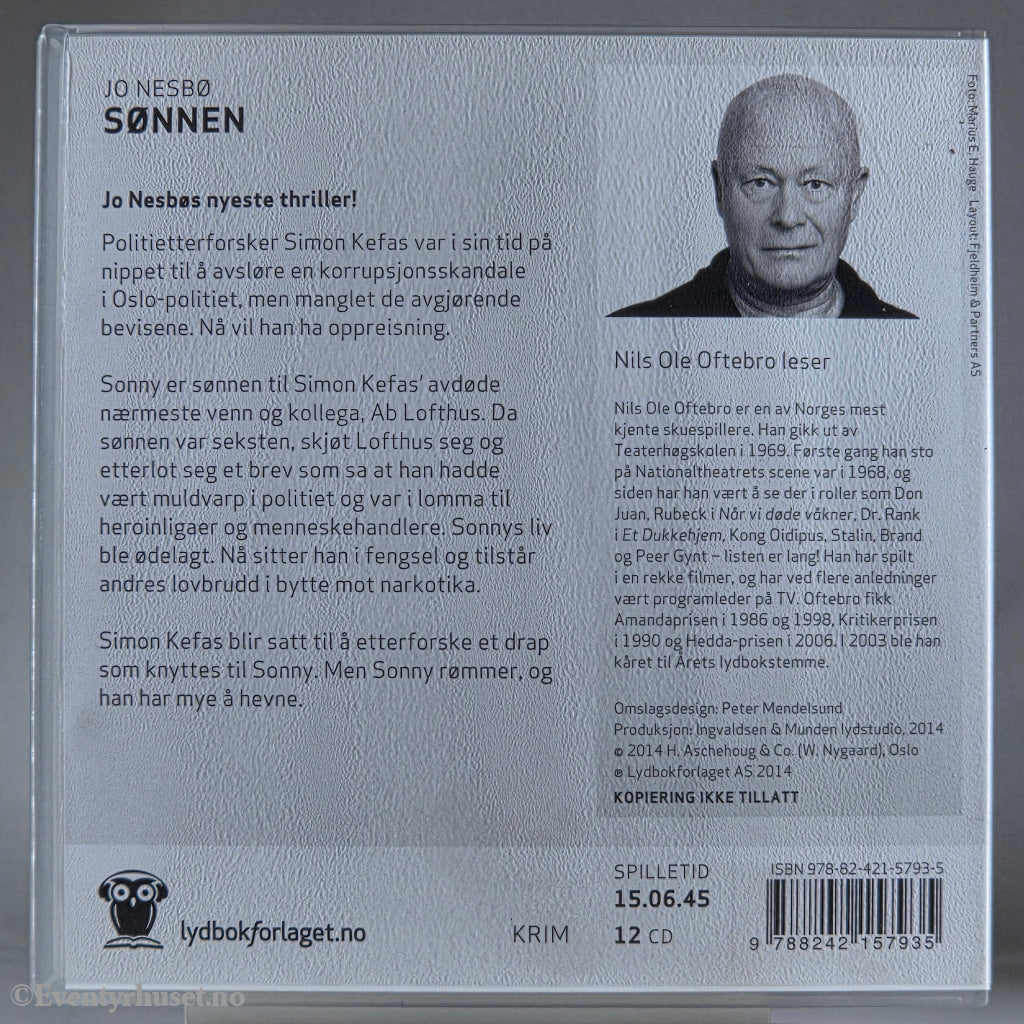 Jo Nesbø 2014 Sønnen. Lydbok på CD.