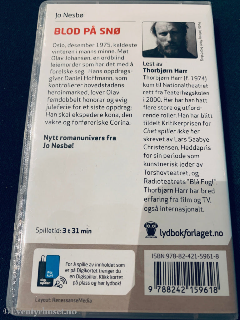 Jo Nesbø. Blod På Snø. Lydbok Digikort.