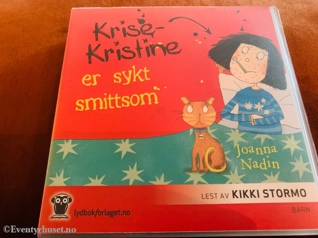 Joanna Nadin. Krise-Kristine er sykt smittsom. 2012. Lydbok på CD.