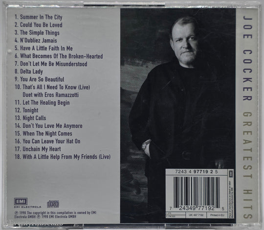 Joe Cocker. 1998. Greatest Hits. . CD.